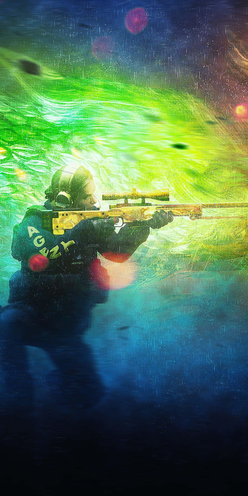 Abstract Sniperin Action Wallpaper