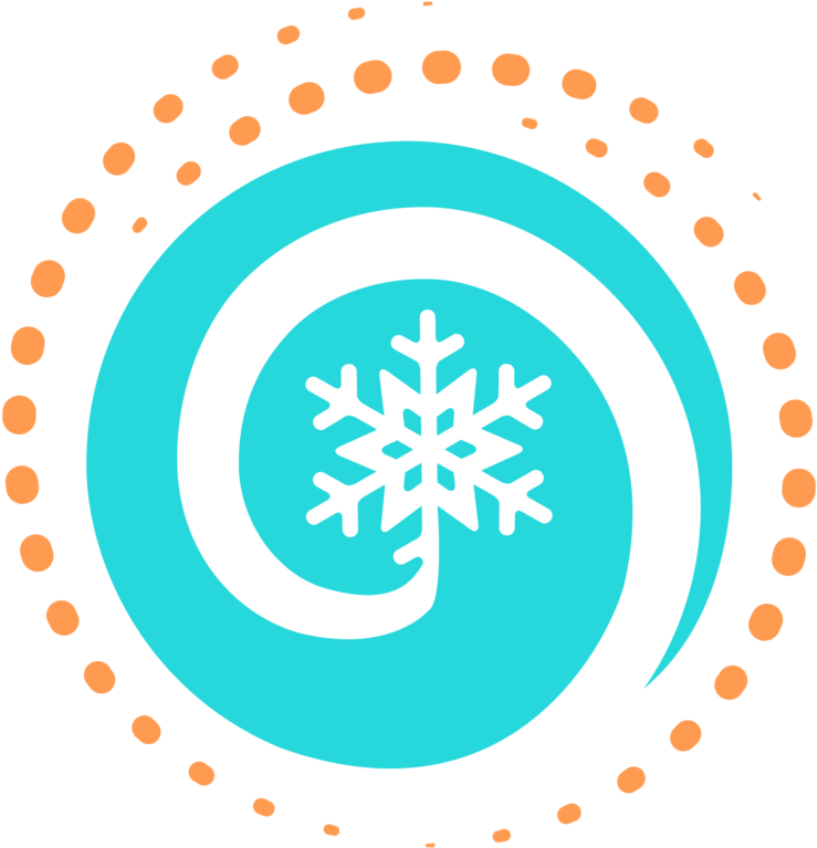 Abstract Snowflake Circle Design PNG