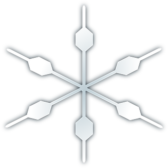 Abstract Snowflake Design PNG