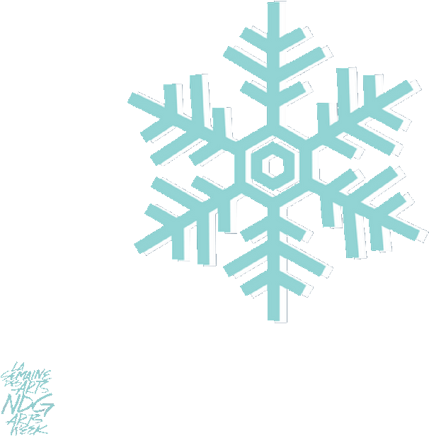 Abstract Snowflake Design Background PNG