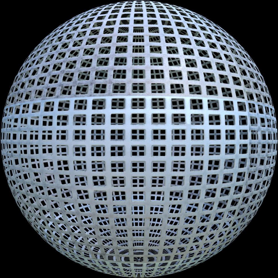 Abstract Spherical Grid Texture PNG
