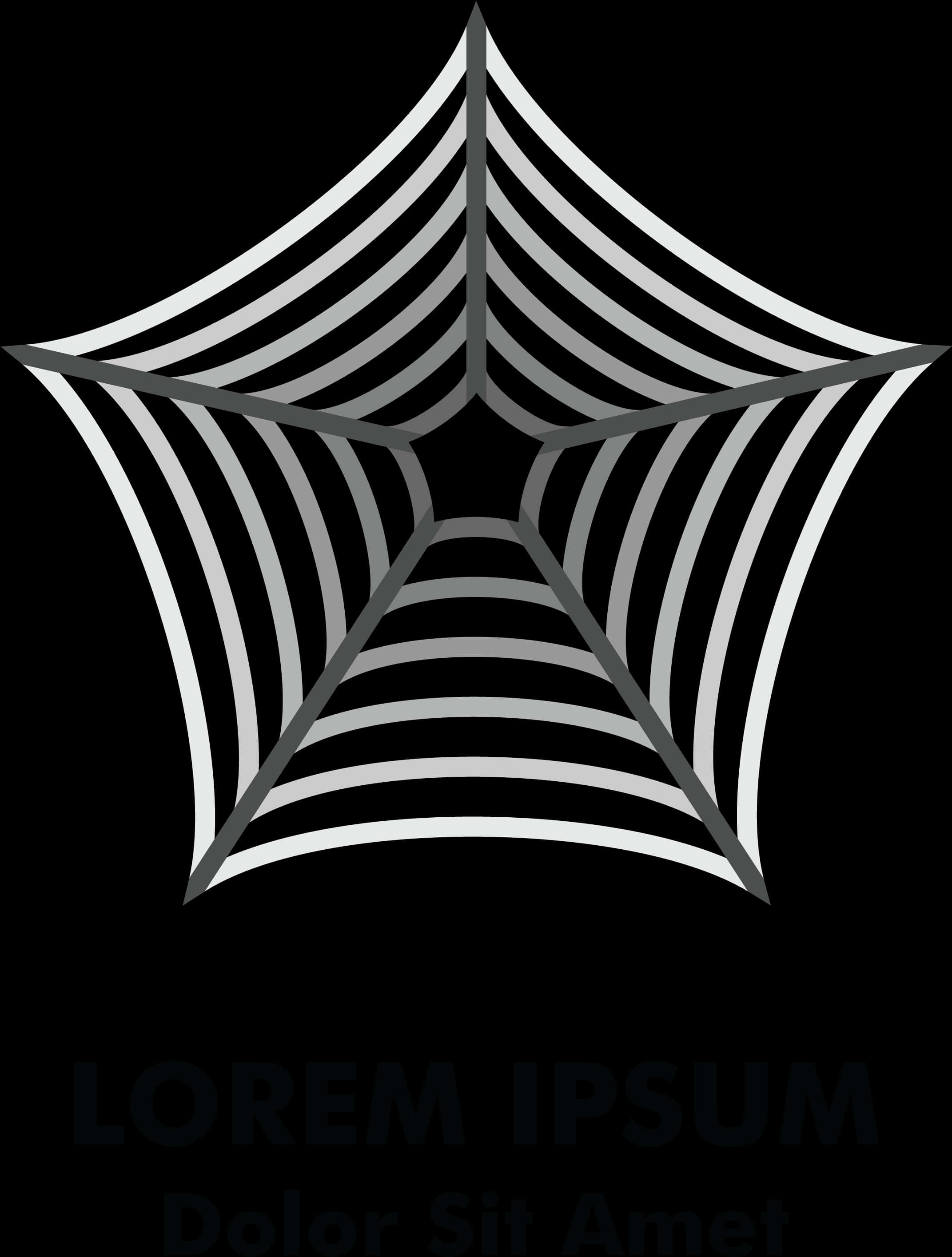 Abstract Spider Web Design PNG