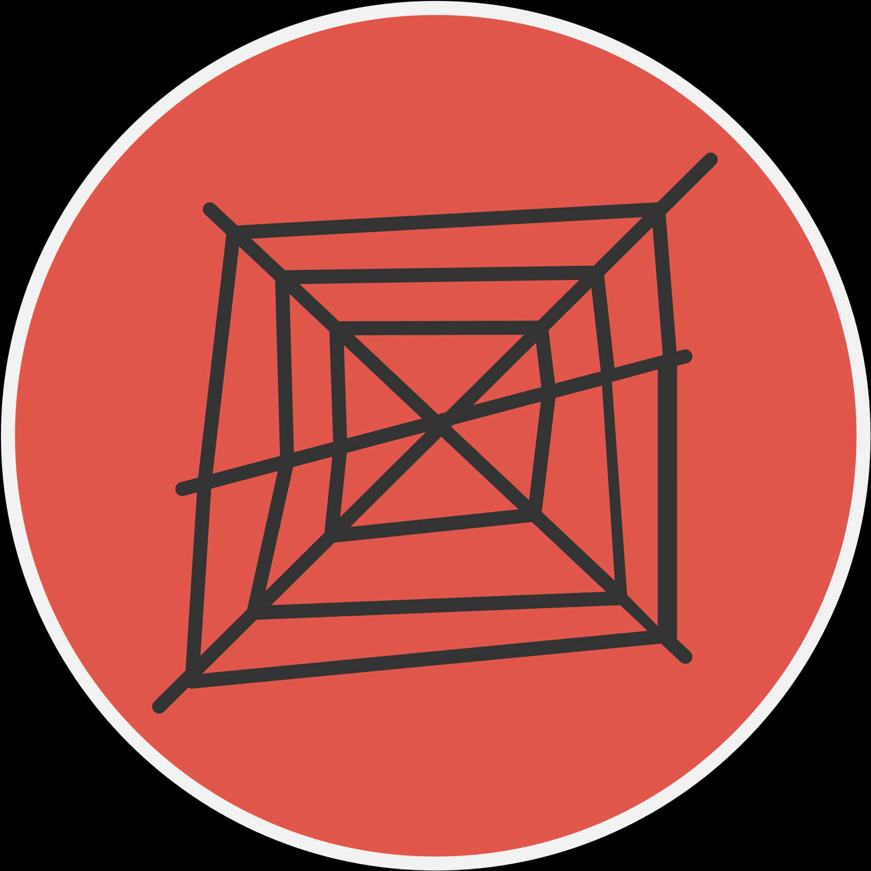 Abstract Spider Web Icon PNG