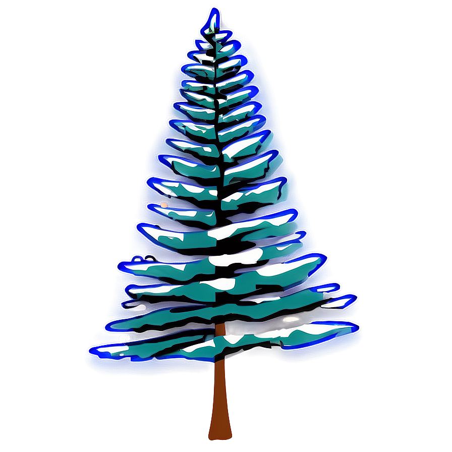 Abstract Spruce Tree Graphic Png Miv PNG