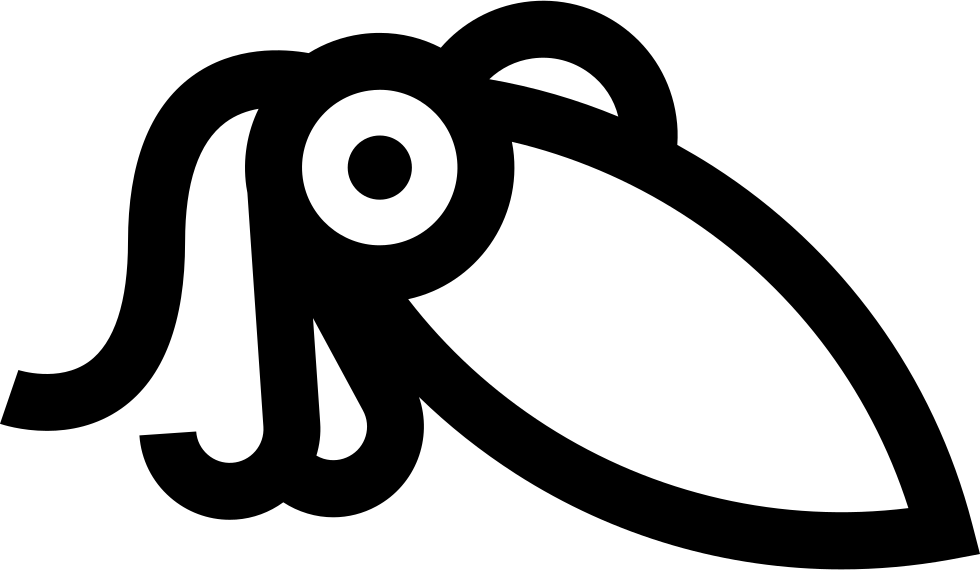 Abstract Squid Outline PNG