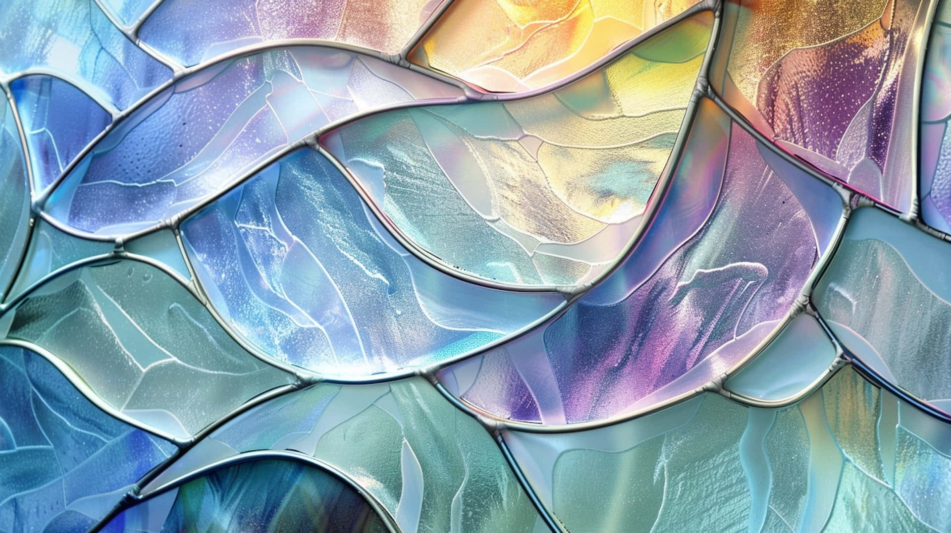 Abstract Stained Glass Artistry Wallpaper