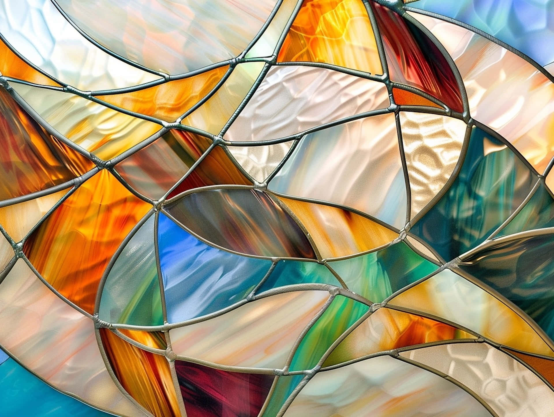 Abstract Stained Glass Artwork.jpg Wallpaper