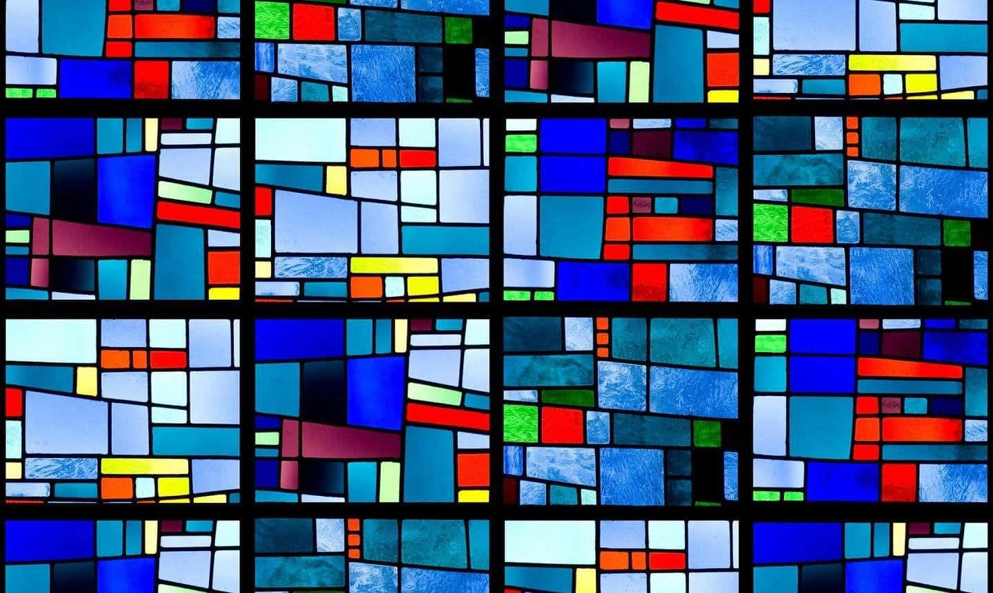 Abstract Stained Glass Pattern Wallpaper
