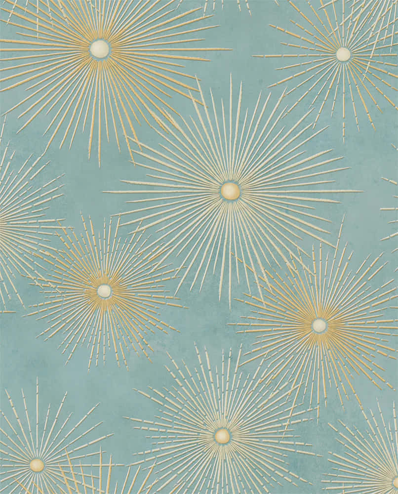 Abstract Starburst Pattern Wallpaper