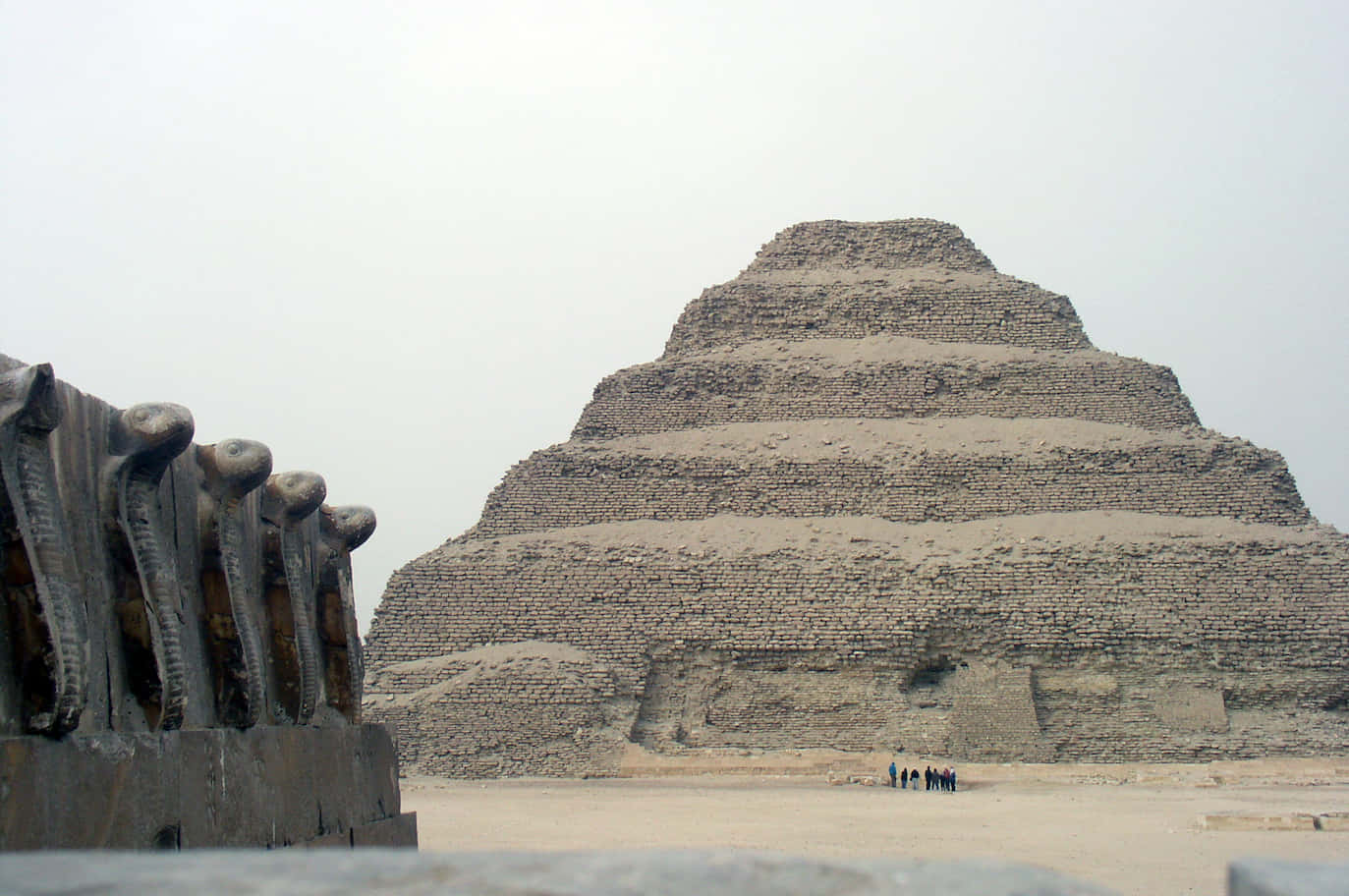 Abstract Structures In Saqqara Pyramid Wallpaper