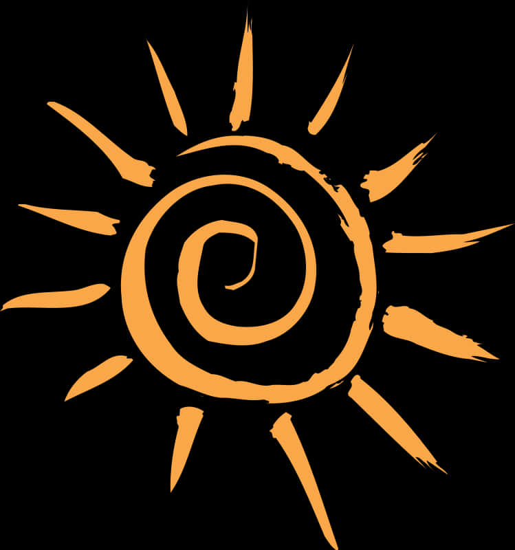 Abstract Sun Design Graphic PNG