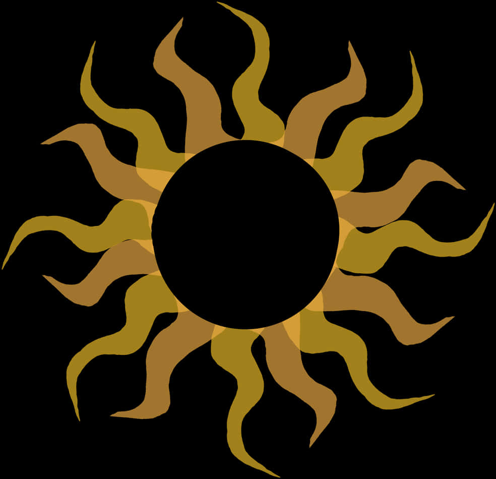 Abstract Sun Design Illustration PNG