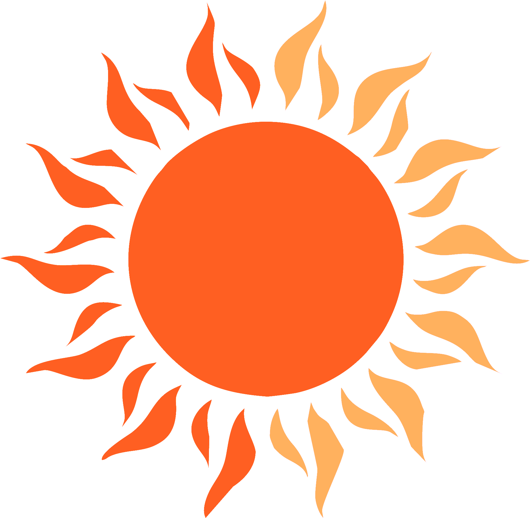 Abstract Sun Design Rangoli Pattern PNG