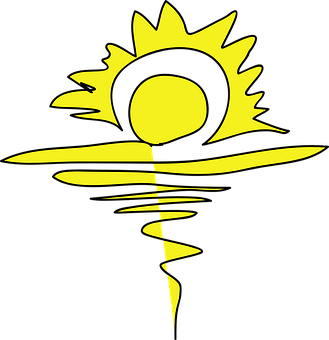 Abstract Sun Reflection Graphic PNG