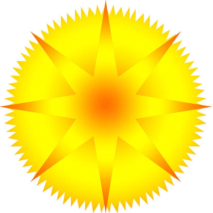 Abstract Sunburst Graphic PNG