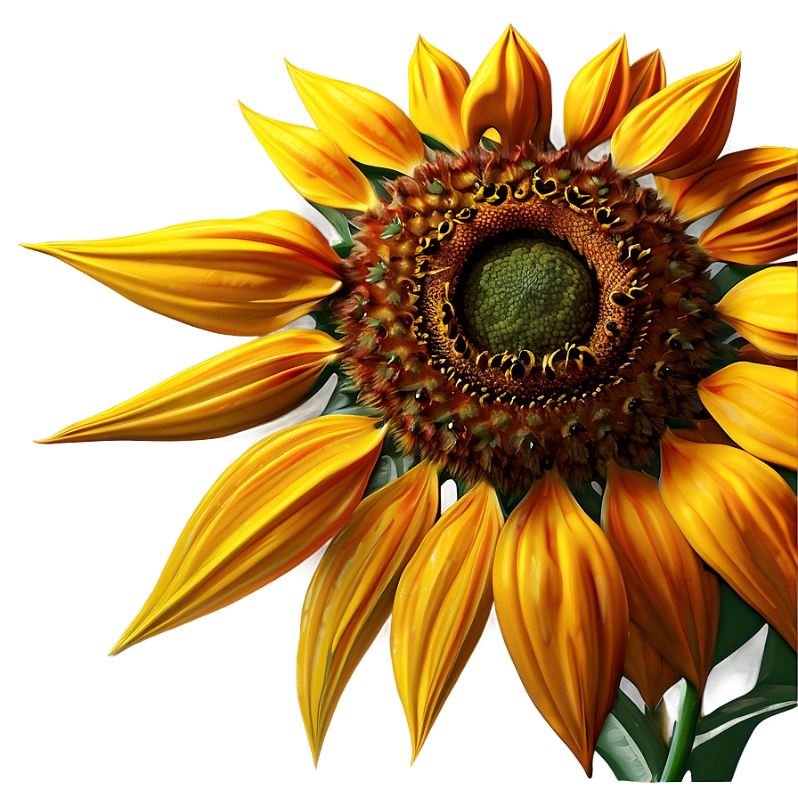 Abstract Sunflower Art Png 74 PNG