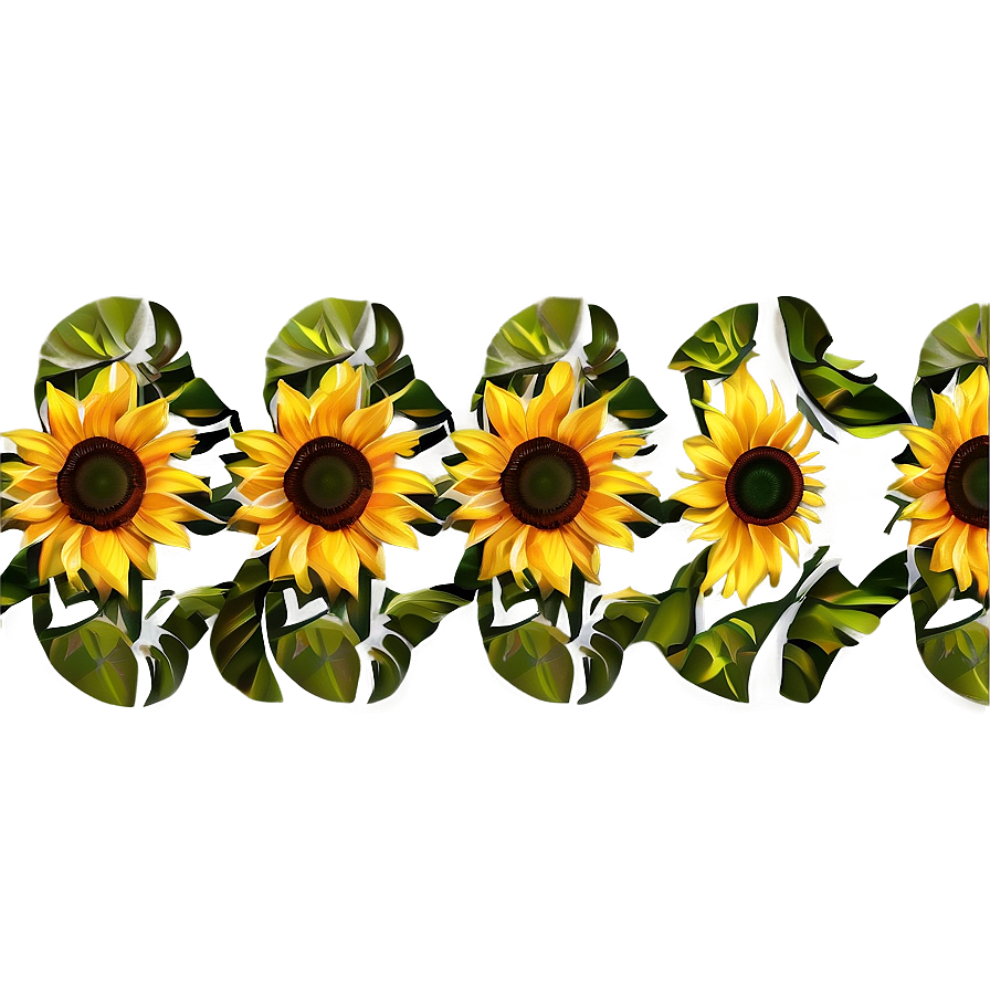 Abstract Sunflower Design Png 06262024 PNG