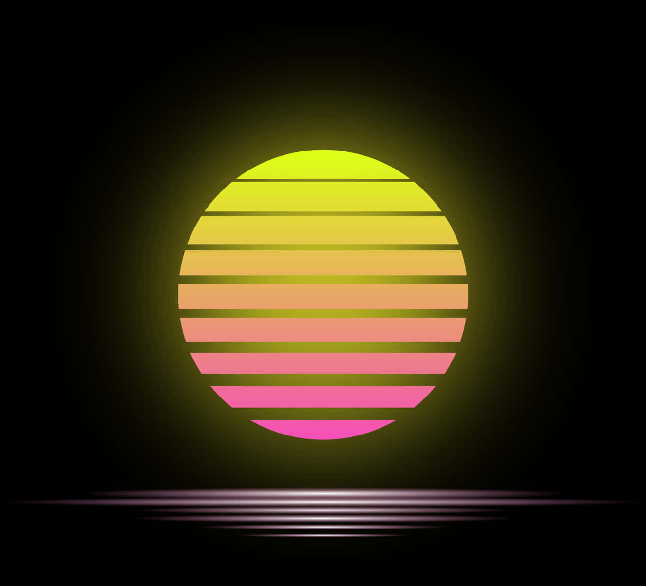 Abstract Sunrise Gradient Background PNG