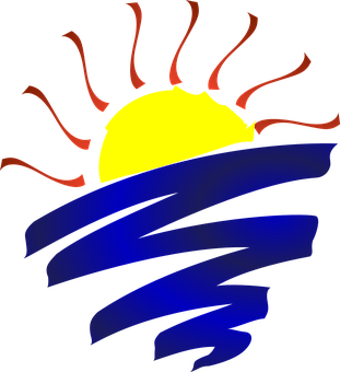 Abstract Sunrise Graphic PNG