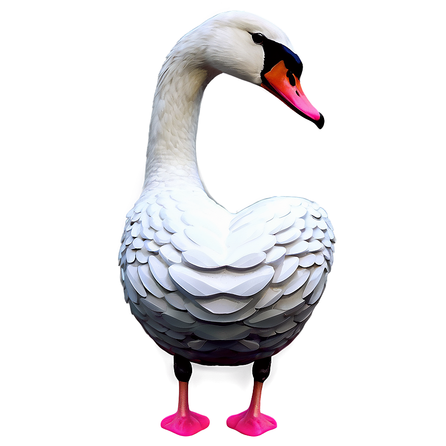 Abstract Swan Art Png Tua PNG