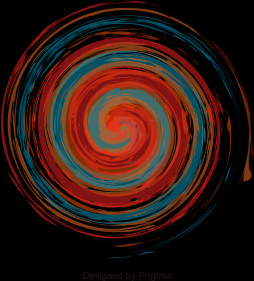 Abstract Swirl Artwork PNG