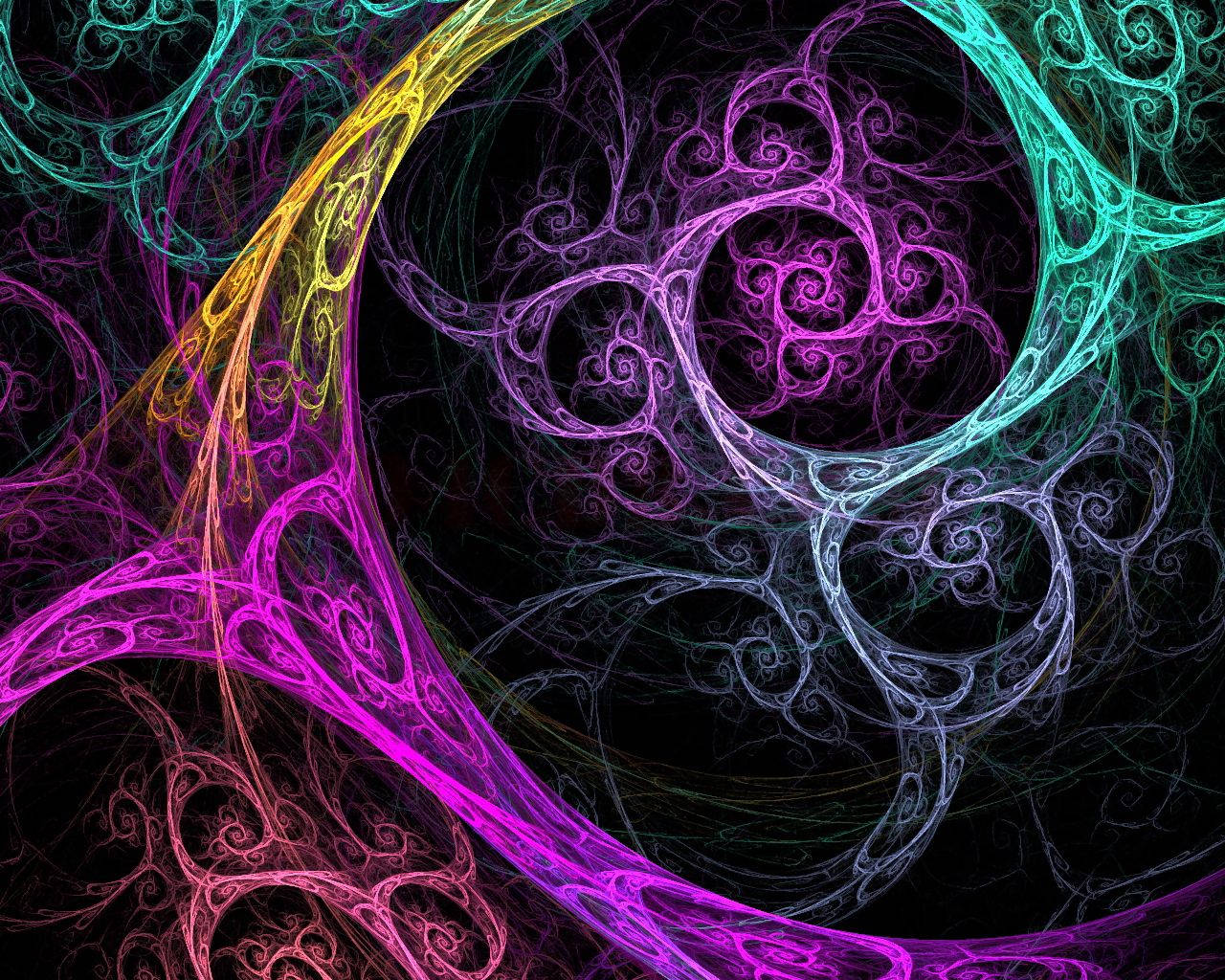 Colorful Abstract Swirl Wallpaper