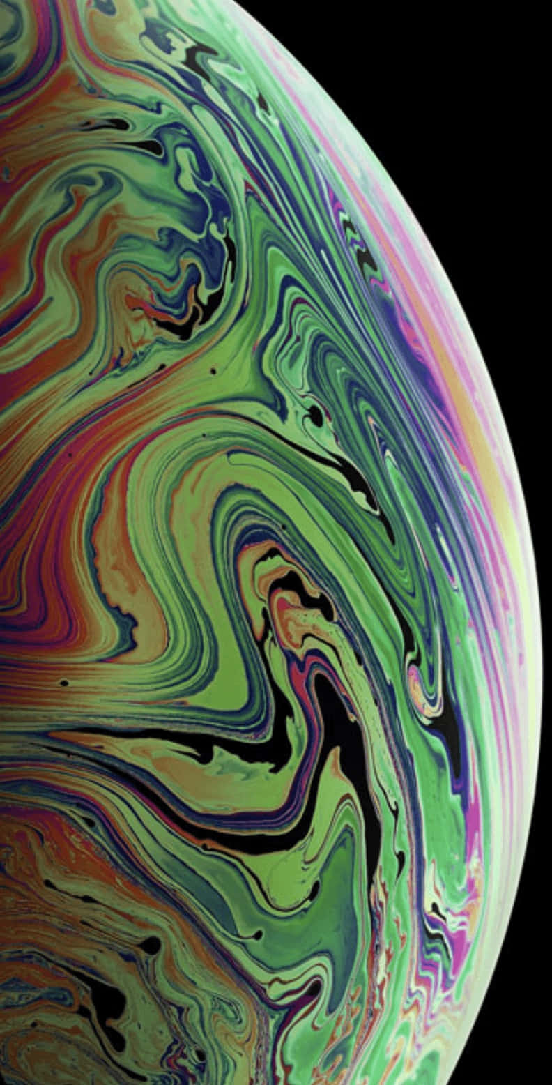 Abstract Swirl Planet Texture Wallpaper