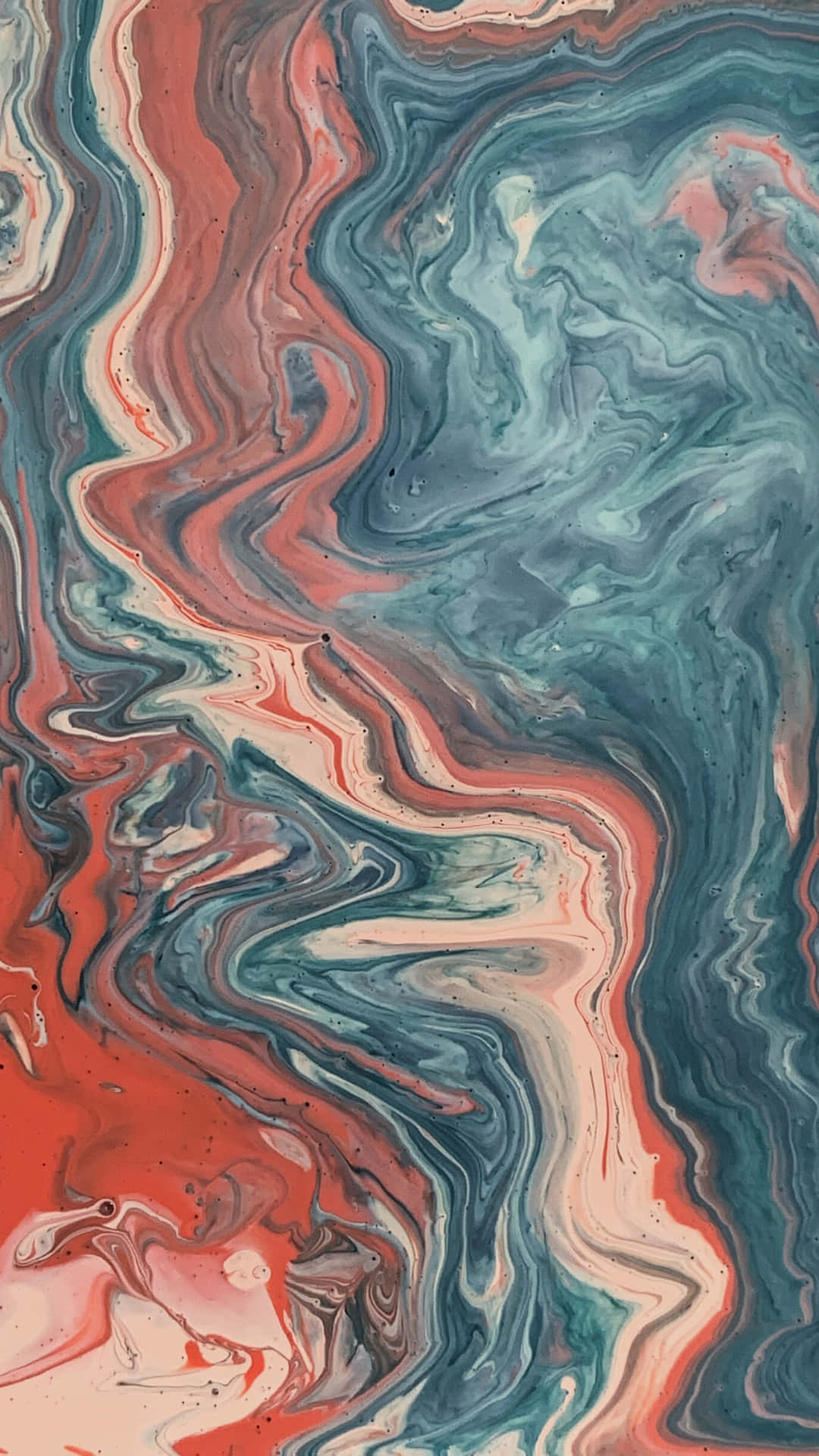Abstract Swirls Pink Orange Texture Wallpaper