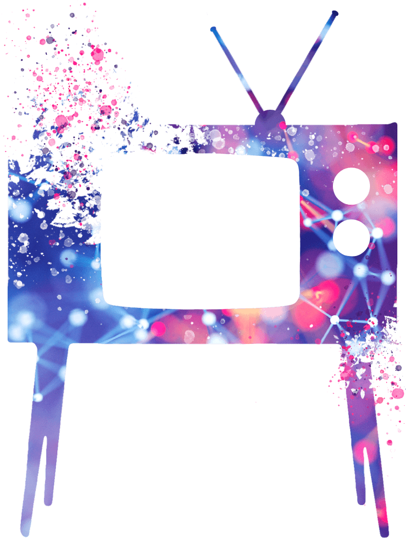 Abstract T V Paint Splash Background PNG