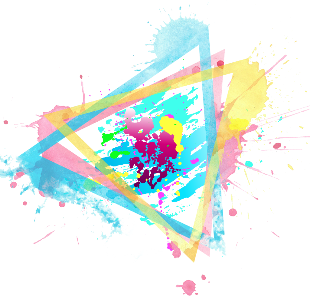 Abstract Teal Paint Explosion PNG