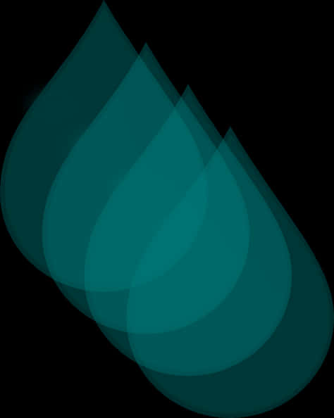 Abstract Tear Drops Overlay PNG