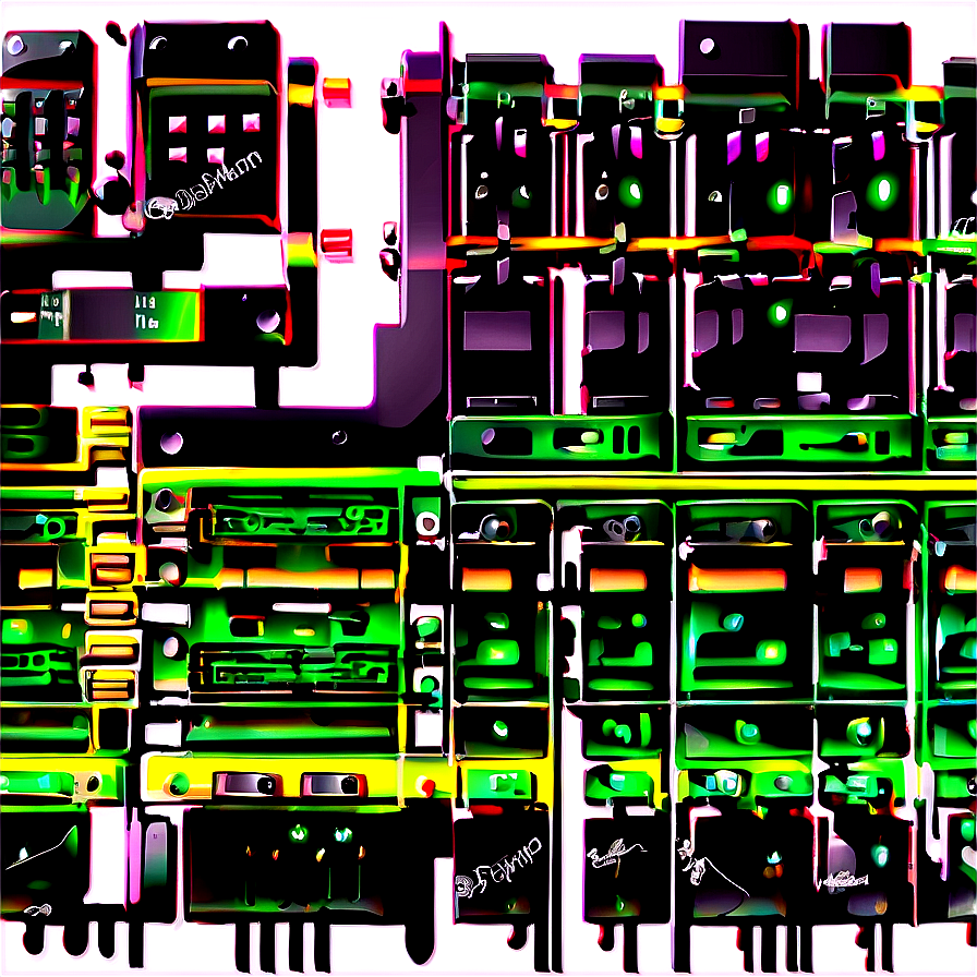 Abstract Techno Circuit Png 06202024 PNG