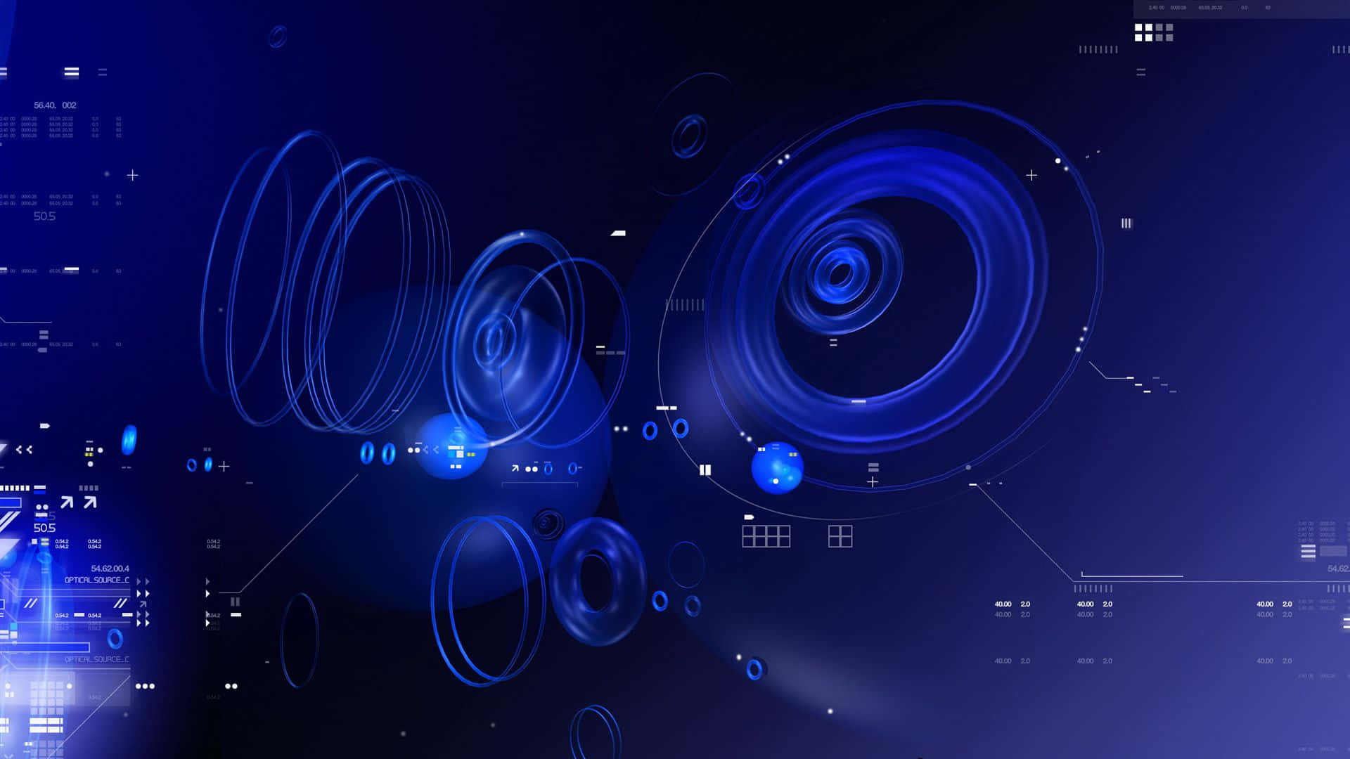 Abstract Technology Background Blue Wallpaper