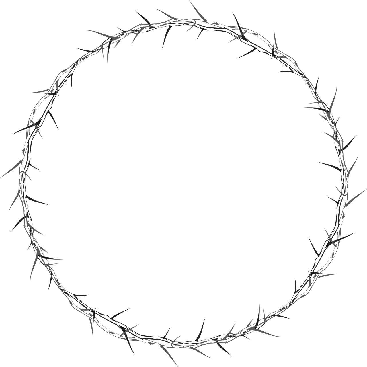 Abstract Thorn Circle Graphic PNG