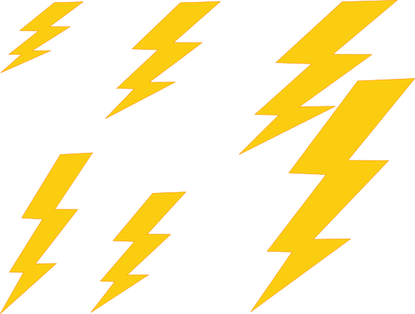 Abstract Thunderbolt Pattern PNG