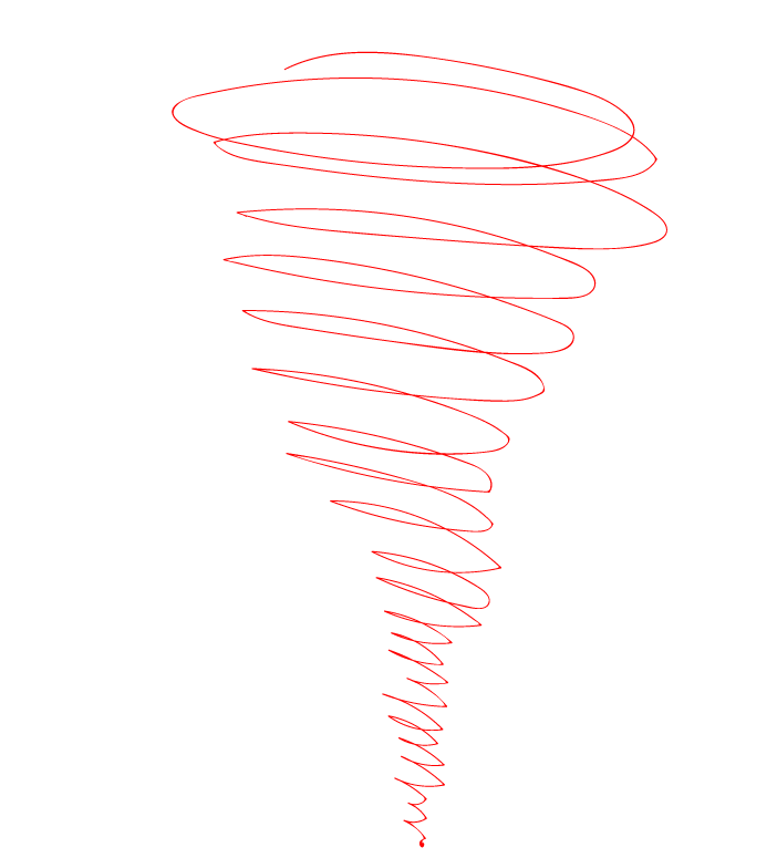 Abstract Tornado Sketch PNG