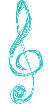 Abstract Treble Clef Art PNG