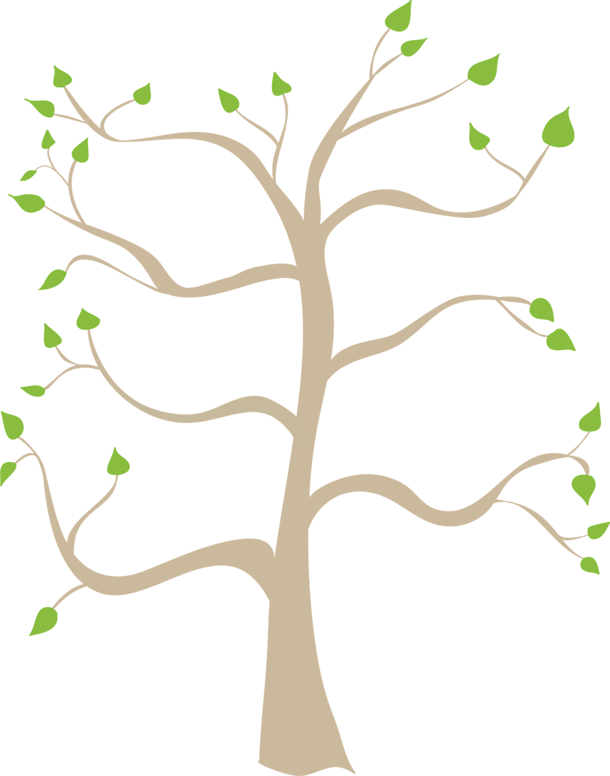 Abstract Tree Artwork PNG