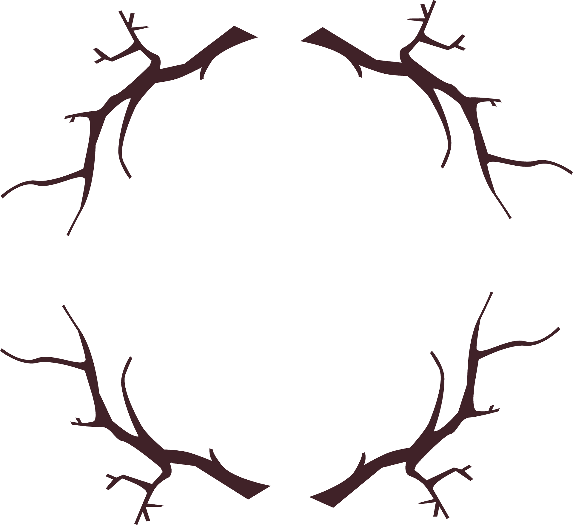 Abstract Tree Branch Pattern PNG