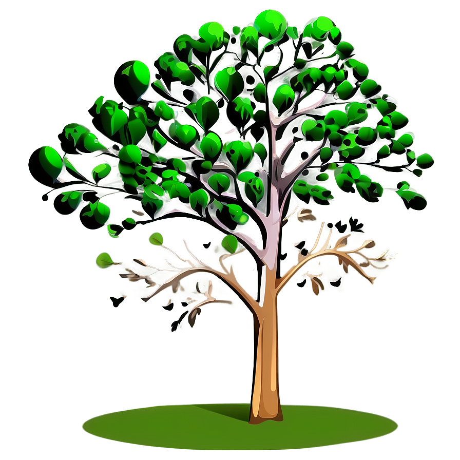 Abstract Tree Elevation Graphic Png Dnc67 PNG