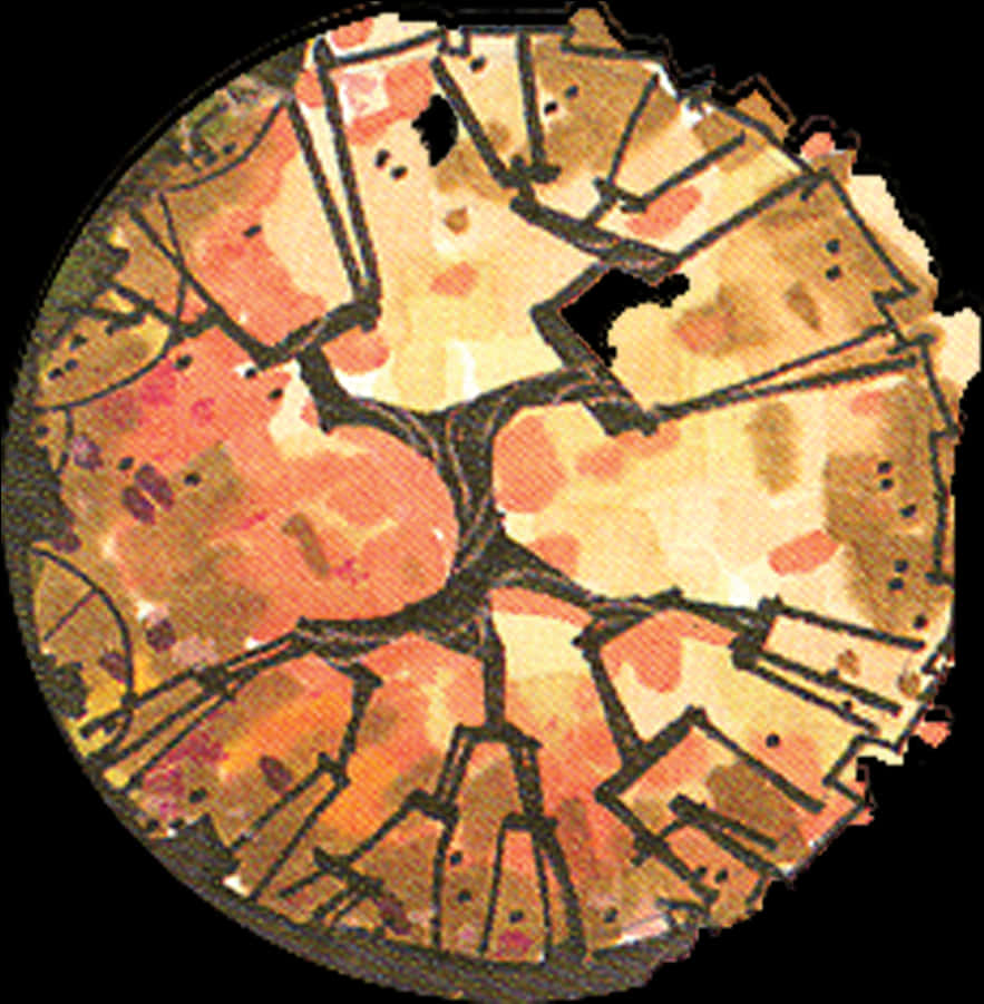 Abstract Tree Round Artwork PNG