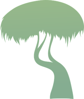 Abstract Tree Silhouette PNG