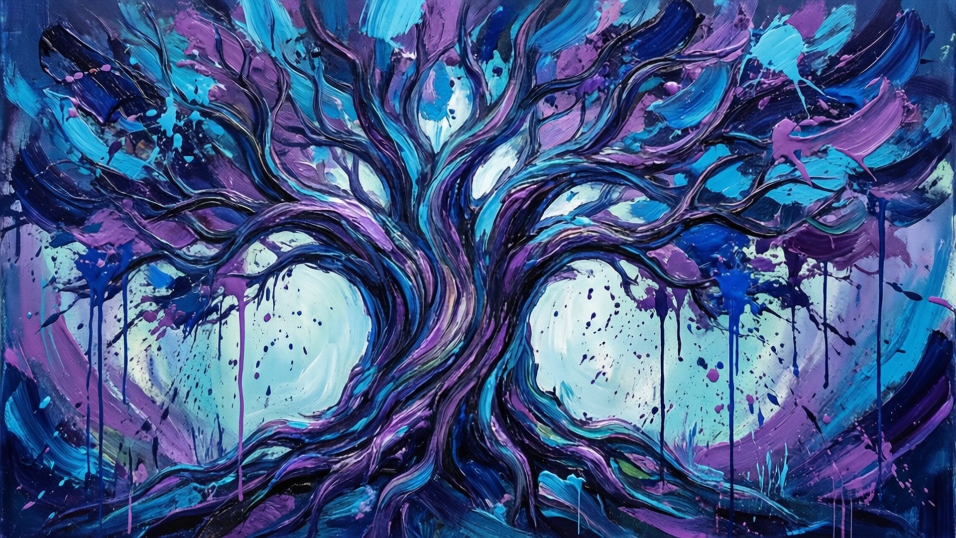 Abstract Tree Splatter Fondos de pantalla