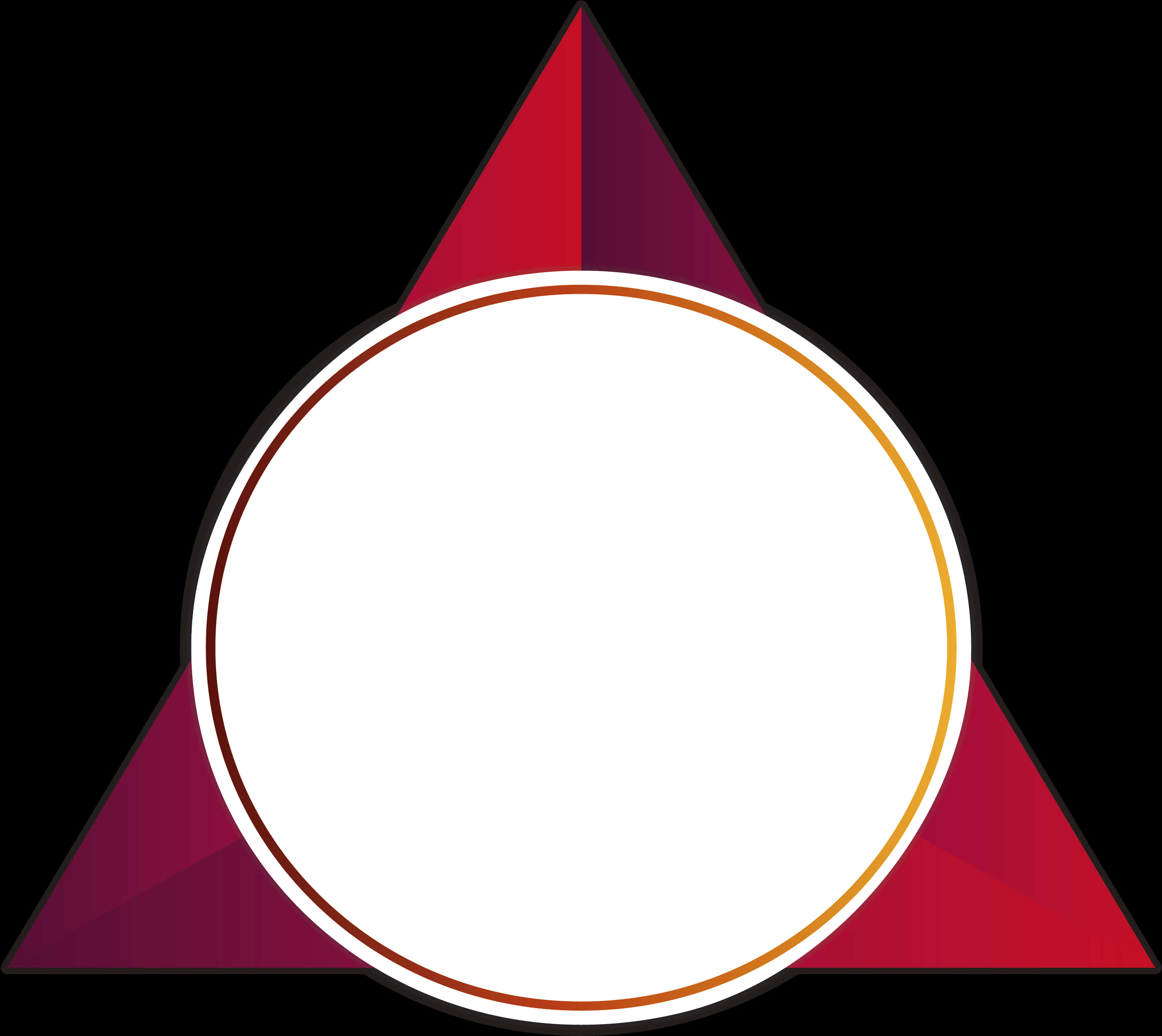 Abstract Triangle Frame Design PNG