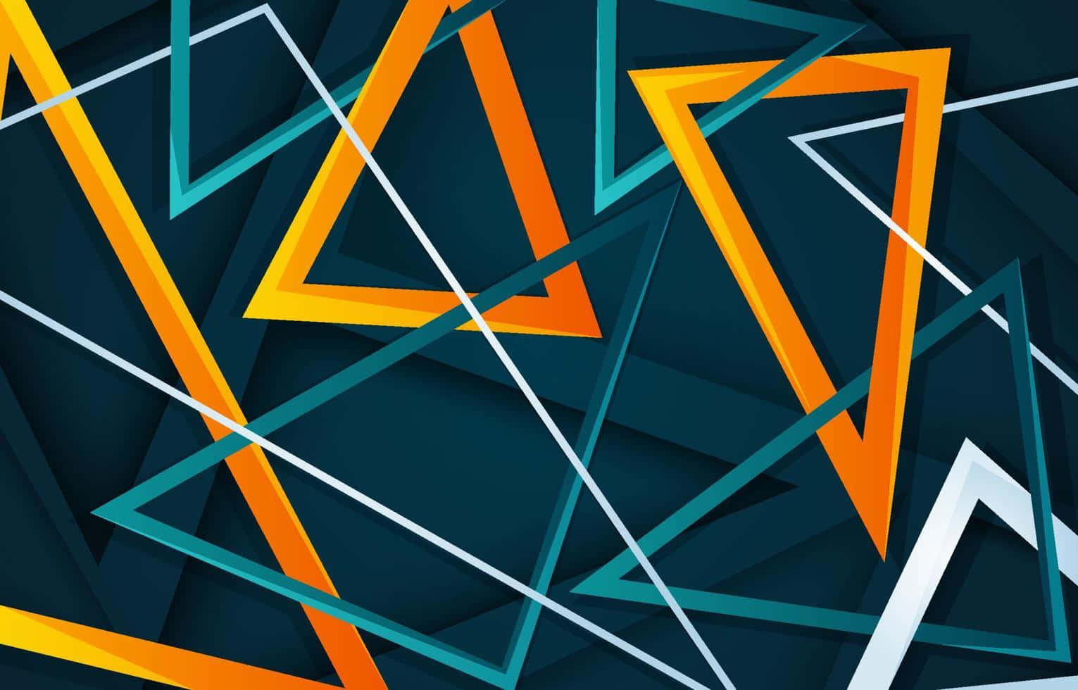 Abstract Triangular Geometry Artwork Wallpaper