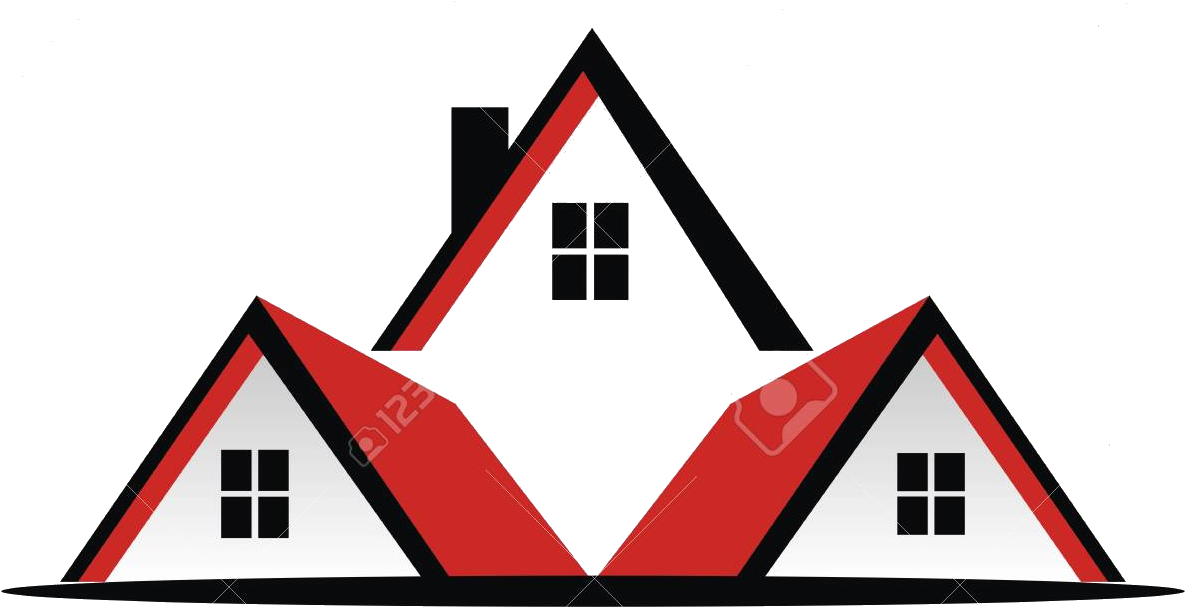 Abstract Triangular Houses Graphic PNG