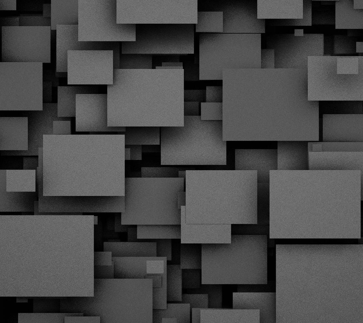 Abstract Trippy Rectangular Black Pattern Wallpaper