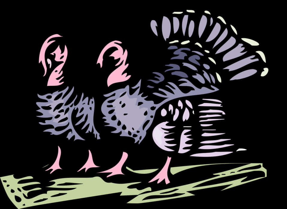 Abstract Turkeys Artwork PNG