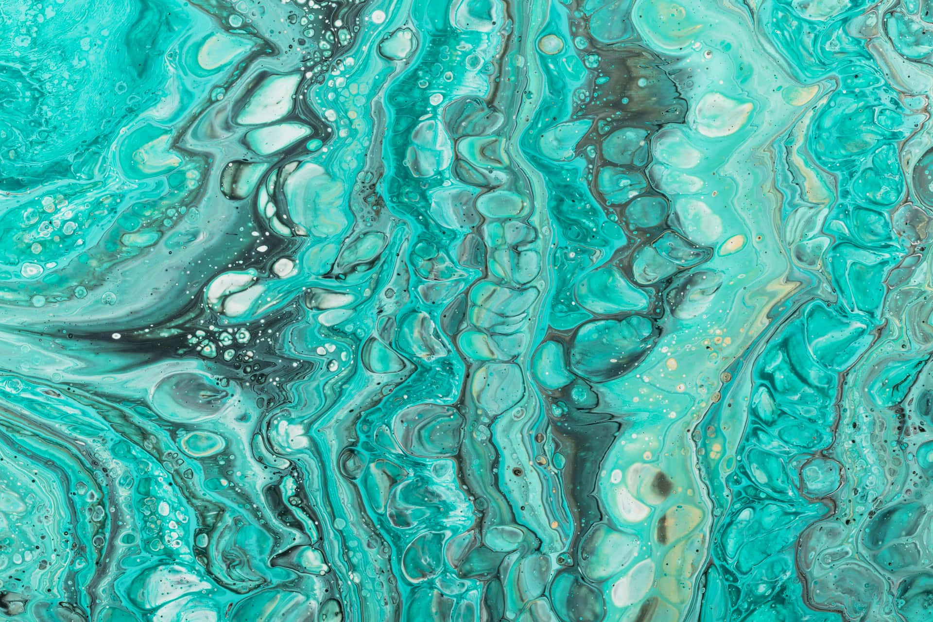 Abstract Turquoise Marble Texture Wallpaper