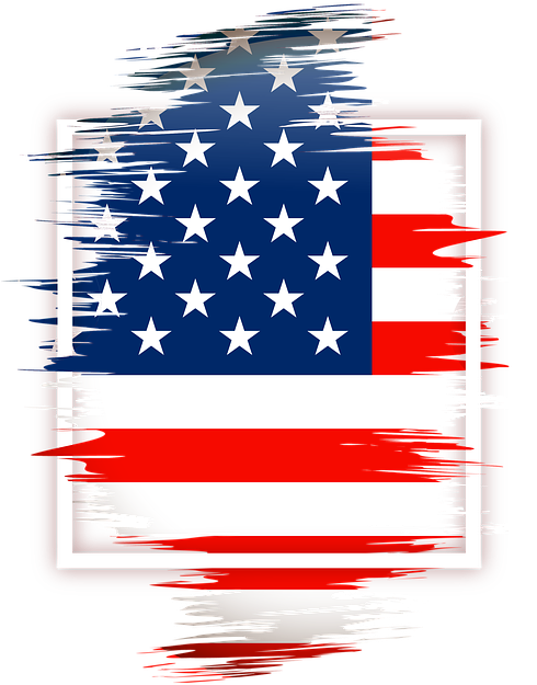 Abstract U S A Flag Artwork PNG